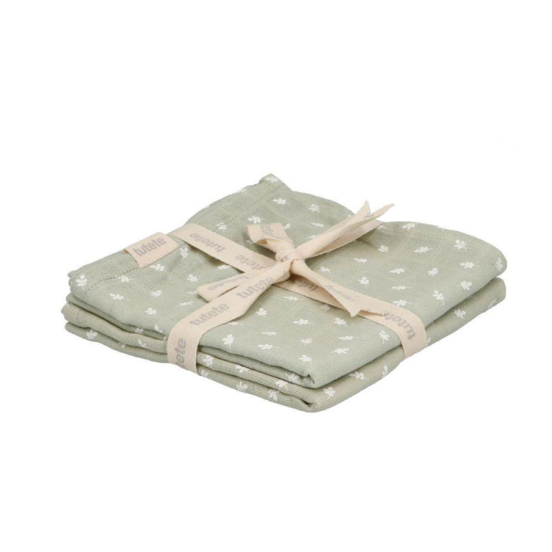 Μουσελίνα/Πάνα Αγκαλιάς (Σετ 2τμχ) Tutete Leaves Green 61-695590