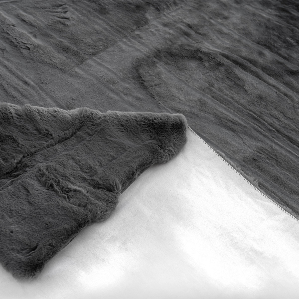 Χαλί Γούνινο (180x250) Polcarpet Rabbit D.Grey