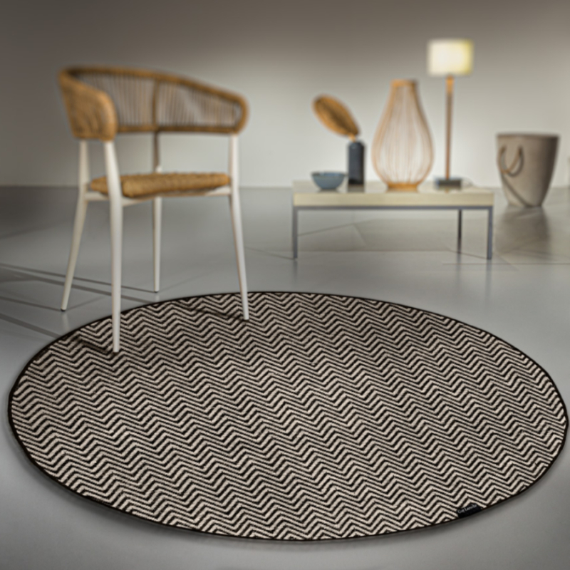 Στρογγυλό Χαλί Καλοκαιρινό (Φ150) Guy Laroche Medal Taupe