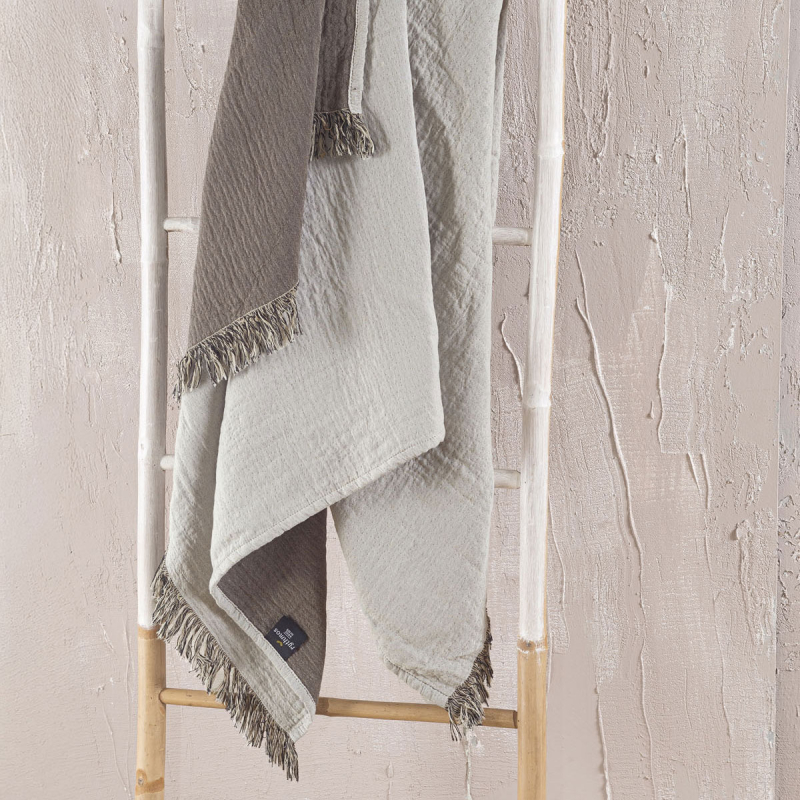 Πετσέτα Θαλάσσης - Παρεό (100x170) Rythmos Damasco Beige