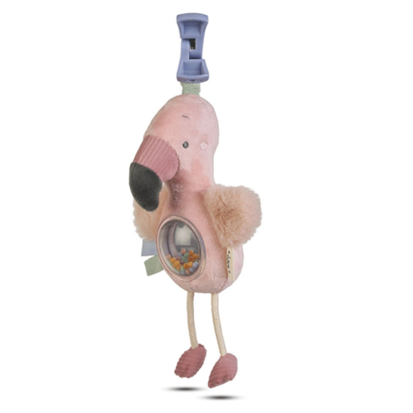 Κρεμαστό Λούτρινο Παιχνίδι Με Ήχο Saro Jungle Party Flamingo 21693