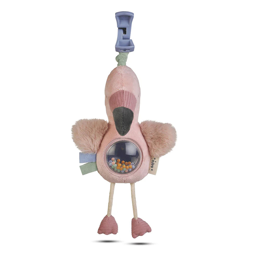 Κρεμαστό Λούτρινο Παιχνίδι με Ήχο Saro Jungle Party Flamingo 21693 Home Παιχνίδια Λούτρινα Ζωάκια - Κούκλες Spitishop