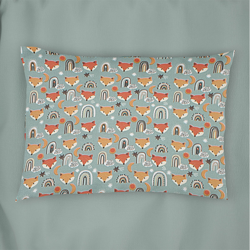 Βρεφική Μαξιλαροθήκη (35x45) Dimcol Fox 528 Pale Cyan