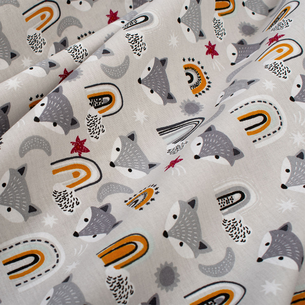 Σεντόνια Κούνιας (Σετ) Dimcol Fox 527 Grey