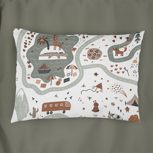 Σεντόνια Κούνιας (Σετ) Dimcol Countryside 580 White - Mint