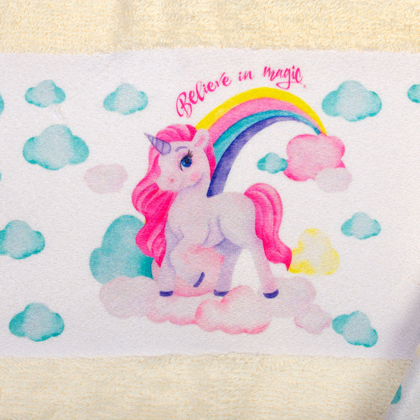 Βρεφικές Πετσέτες (Σετ 2τμχ) Dimcol Unicorn 317 Ecru