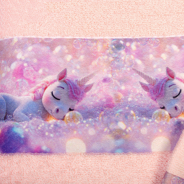 Παιδικές Πετσέτες (Σετ 2τμχ) Dimcol Unicorn 320 Pink