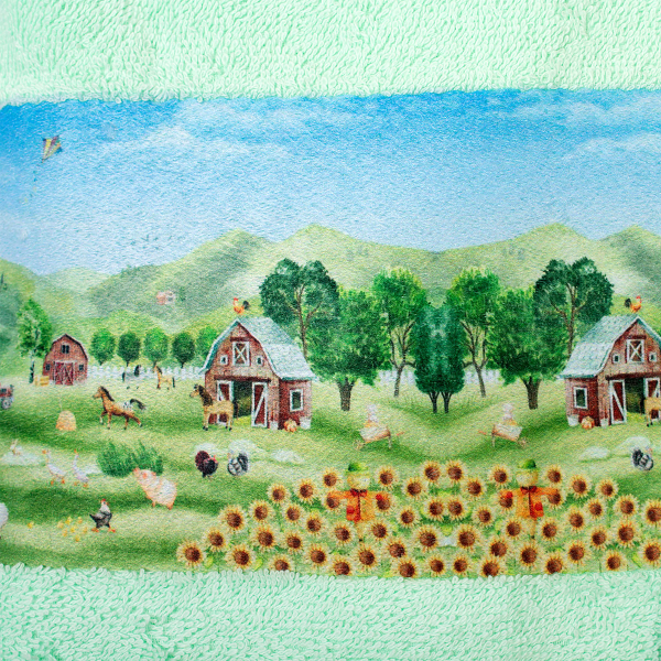 Βρεφικές Πετσέτες (Σετ 2τμχ) Dimcol Farm 342 Mint