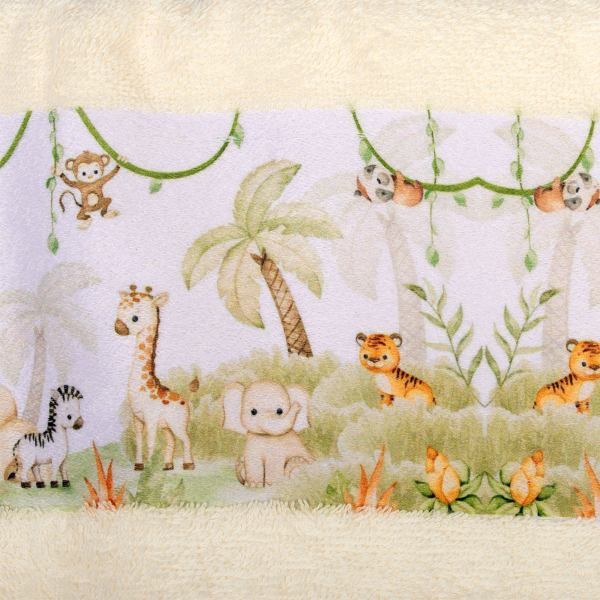 Παιδικές Πετσέτες (Σετ 2τμχ) Dimcol Jungle 351 Ecru