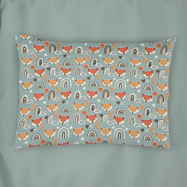 Σεντόνι Μονό Επίπεδο + Μαξιλαροθήκη (Σετ) Dimcol Fox 528 Pale Cyan