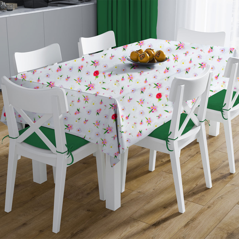 Αλέκιαστο Καρέ (90x90) Dimcol Daisies 463 White-Pink