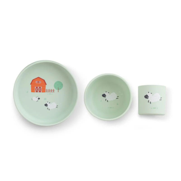 Παιδικό Σετ Φαγητού 3τμχ Saro Funny Farm 17641