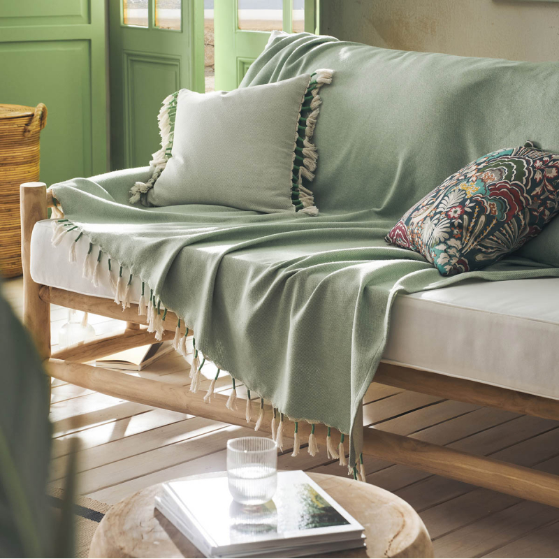 Ριχτάρι Πολυθρόνας (180x180) Gofis Home Kianga Bean Green 226/18