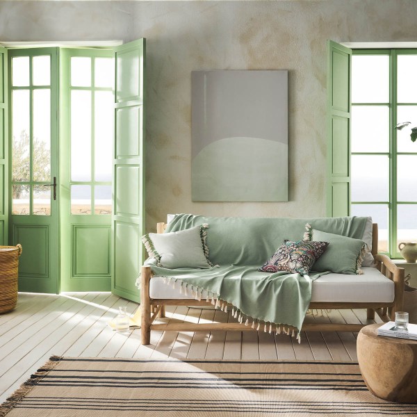 Ριχτάρι Πολυθρόνας (180x180) Gofis Home Kianga Bean Green 226/18