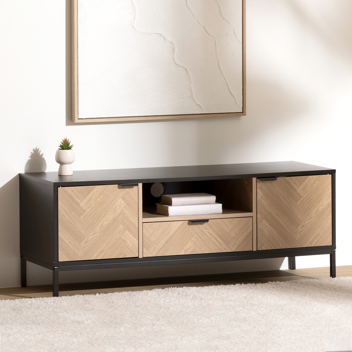 Spitishop Έπιπλο Τηλεόρασης (120x40x45) F-V Chevron 193626