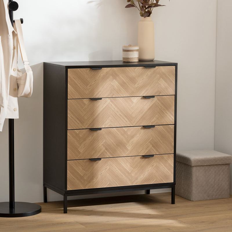 Συρταριέρα 4 Θέσεων (80x40x95) F-V Chevron 193632