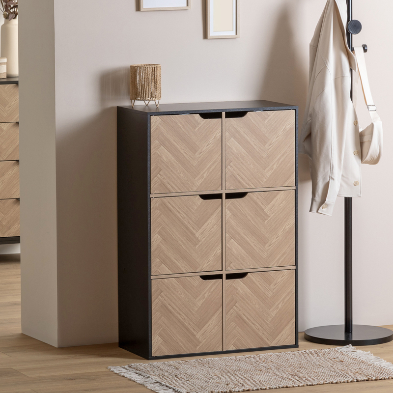 Ντουλάπι Δαπέδου 6 Θέσεων (67.5x32x100.5) F-V Chevron 193652