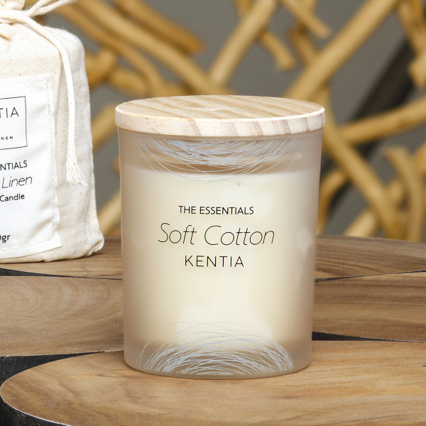 Κερί Αρωματικό 160gr Kentia Sense 25 Soft Cotton