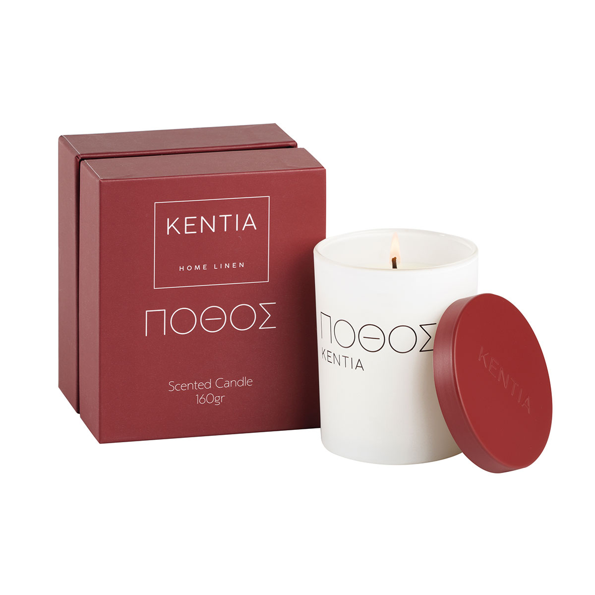 Κερί Αρωματικό 160Gr Kentia Mood Πόθος Home Διακόσμηση Αρωματικά Χώρου - Diffuser Spitishop