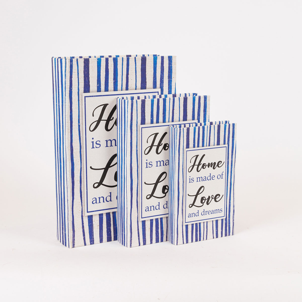 Διακοσμητικά Βιβλία/Κουτιά (Σετ 3τμχ) Estheti 819-00280