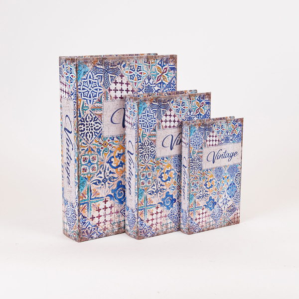 Διακοσμητικά Βιβλία/Κουτιά (Σετ 3τμχ) Estheti 819-00281