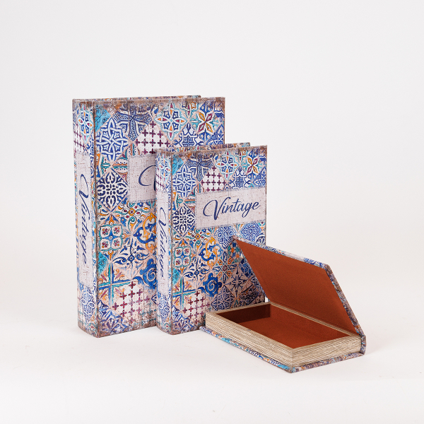 Διακοσμητικά Βιβλία/Κουτιά (Σετ 3τμχ) Estheti 819-00281