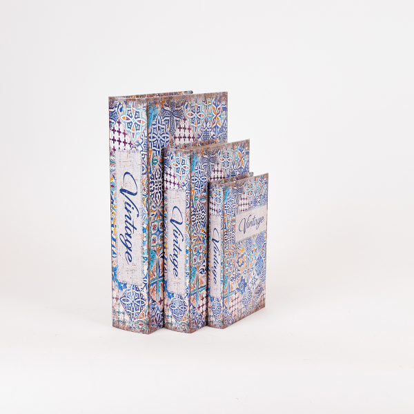 Διακοσμητικά Βιβλία/Κουτιά (Σετ 3τμχ) Estheti 819-00281