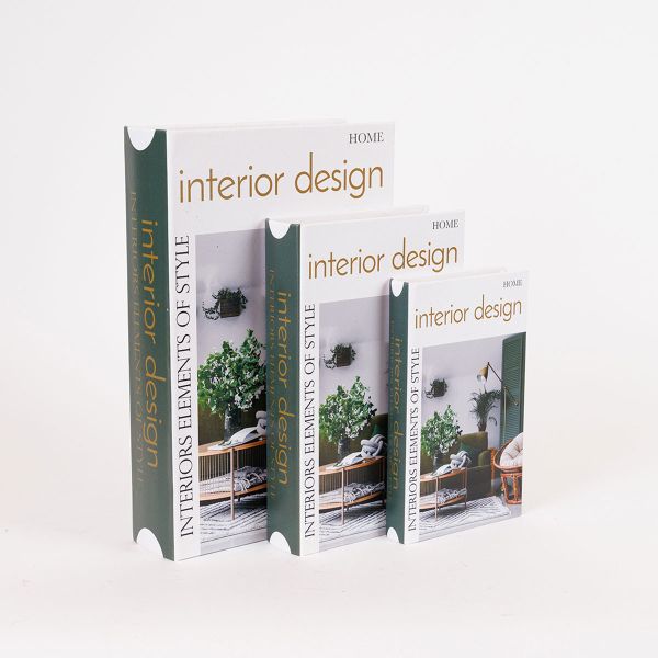 Διακοσμητικά Βιβλία/Κουτιά (Σετ 3τμχ) Estheti 819-00283