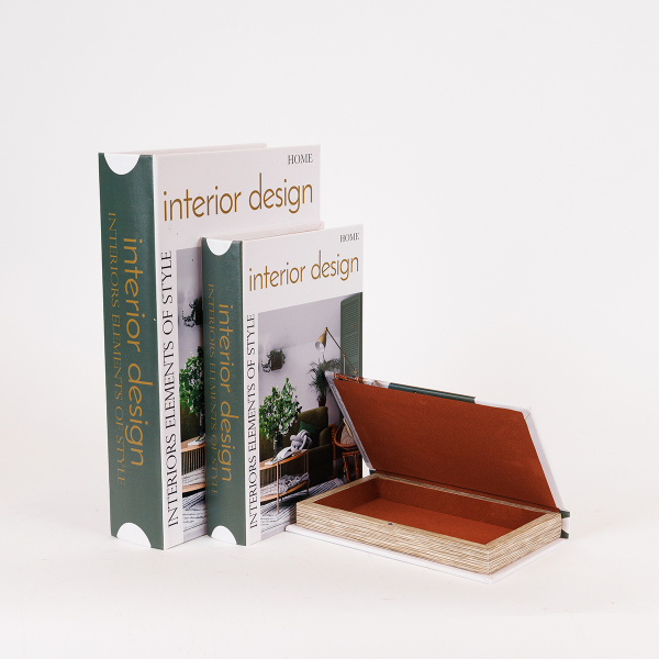 Διακοσμητικά Βιβλία/Κουτιά (Σετ 3τμχ) Estheti 819-00283