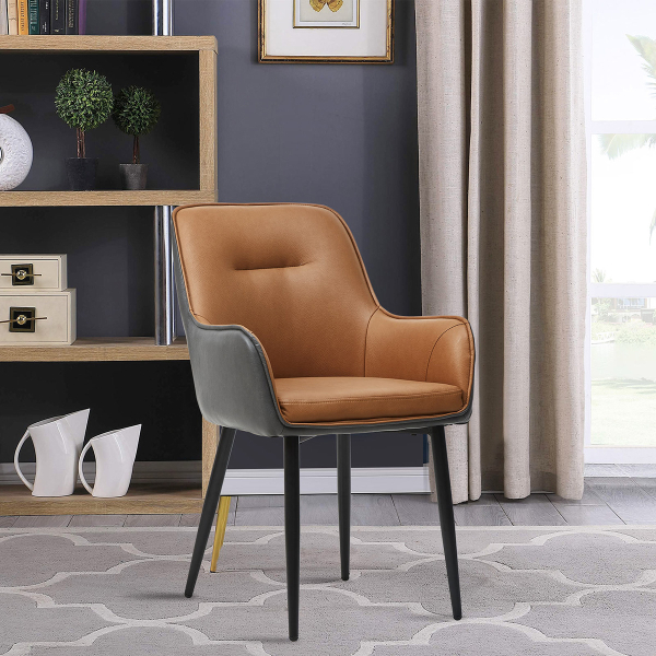 Καρέκλα Τραπεζαρίας (56x61x89) Spitishop Logan Camel