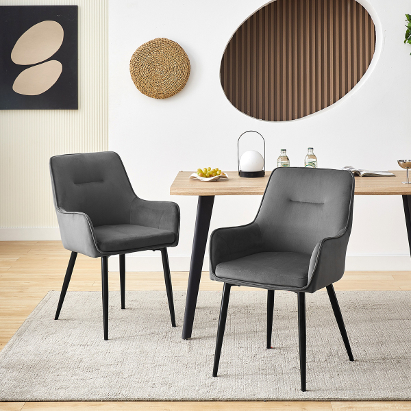 Καρέκλα Τραπεζαρίας (56x61x89) Spitishop Hernan Grey