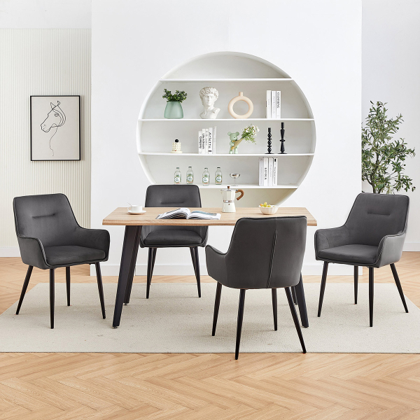 Καρέκλα Τραπεζαρίας (56x61x89) Spitishop Hernan Grey