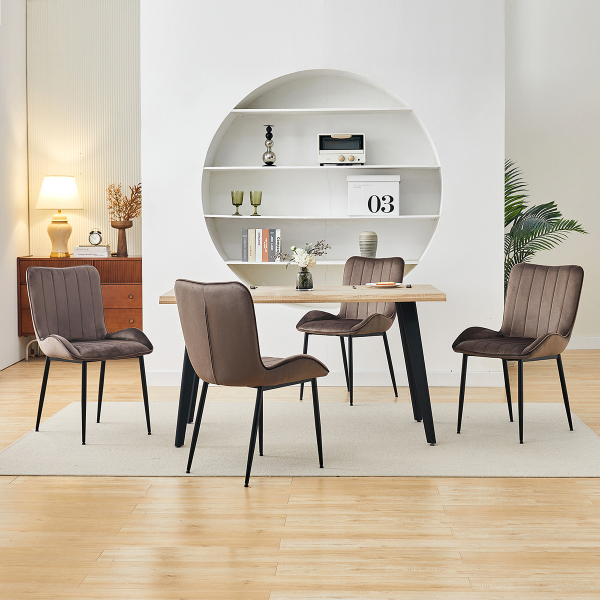 Καρέκλα Τραπεζαρίας (52x62x87) Spitishop Bella Brown