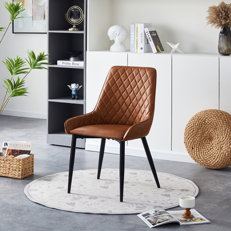 Καρέκλα Τραπεζαρίας (54x47x87) Spitishop Ricardo Camel