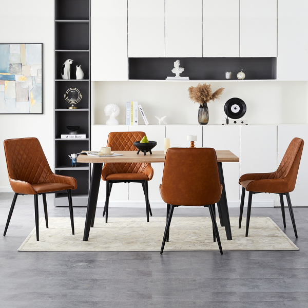 Καρέκλα Τραπεζαρίας (54x47x87) Spitishop Ricardo Camel