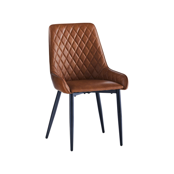 Καρέκλα Τραπεζαρίας (54x47x87) Spitishop Ricardo Camel