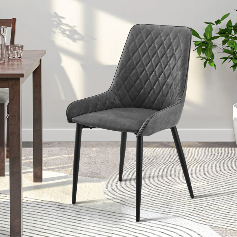 Καρέκλα Τραπεζαρίας (54x47x87) Spitishop Ricardo Dark Grey