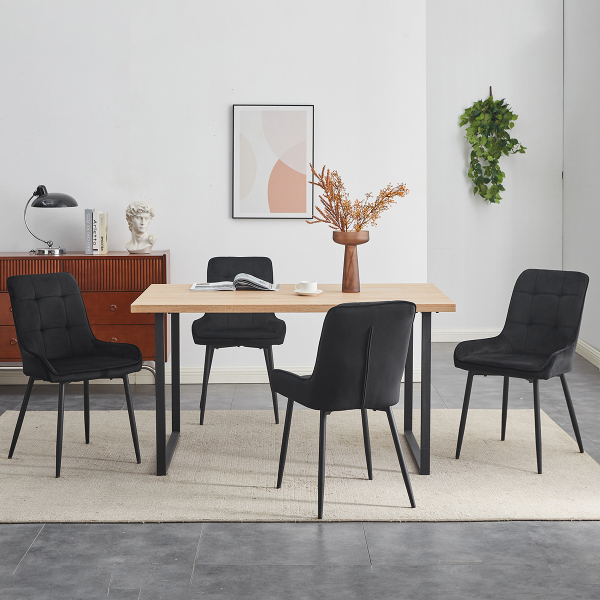 Καρέκλα Τραπεζαρίας (50x59.5x83) Spitishop Orlean Black