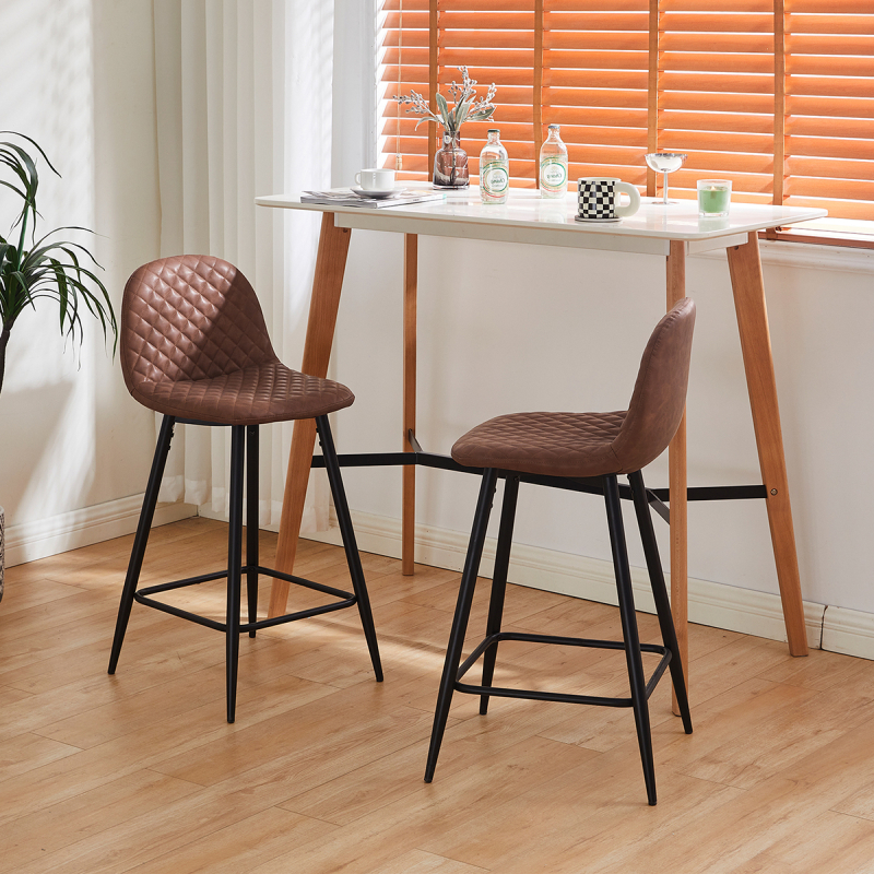 Σκαμπό Μπαρ Με Πλάτη (42x49x91) Spitishop Scott Camel