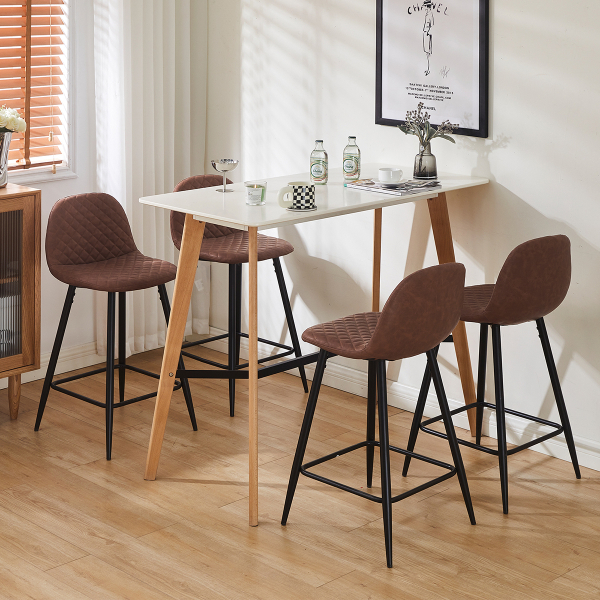 Σκαμπό Μπαρ Με Πλάτη (42x49x91) Spitishop Scott Camel