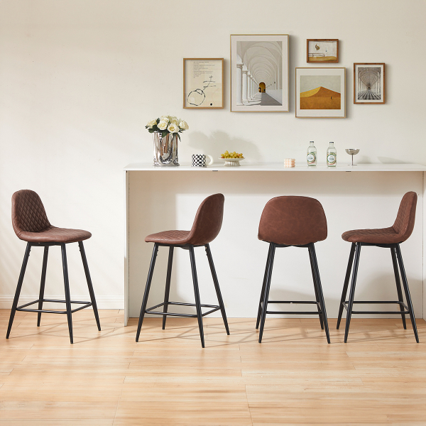 Σκαμπό Μπαρ Με Πλάτη (42x49x91) Spitishop Scott Camel