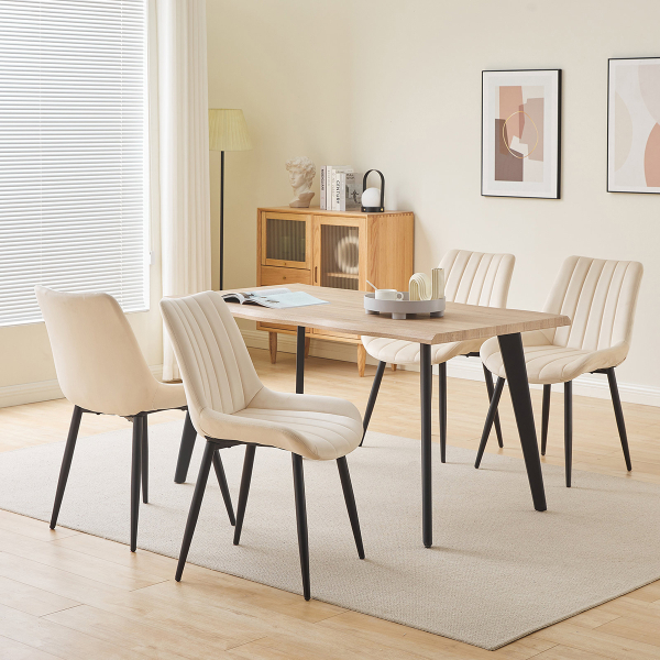 Καρέκλα Τραπεζαρίας (51x61x86) Spitishop Flavio Cream