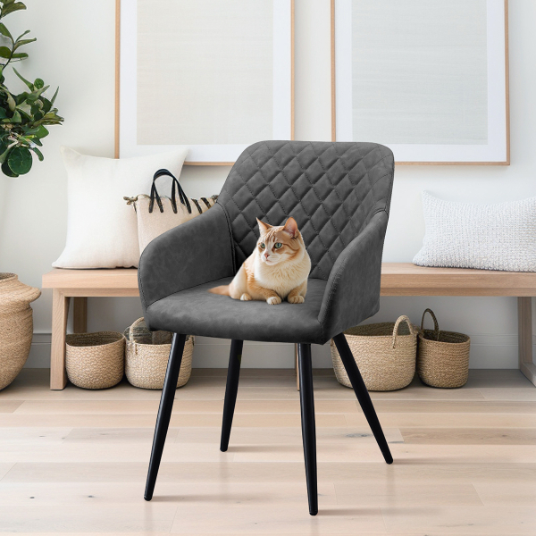 Καρέκλα Τραπεζαρίας (60x55.5x83) Spitishop Helena Dark Grey