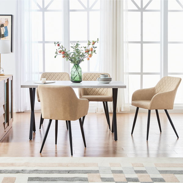 Καρέκλα Τραπεζαρίας (60x55.5x83) Spitishop Helena Cream