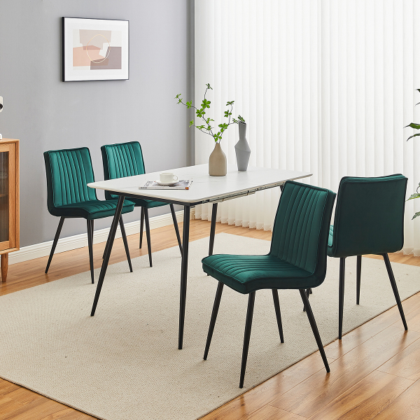 Καρέκλα Τραπεζαρίας (43x57x83) Spitishop Dumas Green