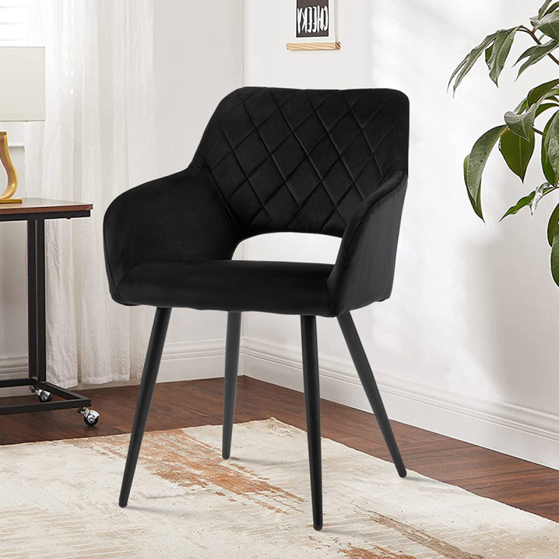 Καρέκλα Τραπεζαρίας (56x59.5x84) Spitishop Regal Black