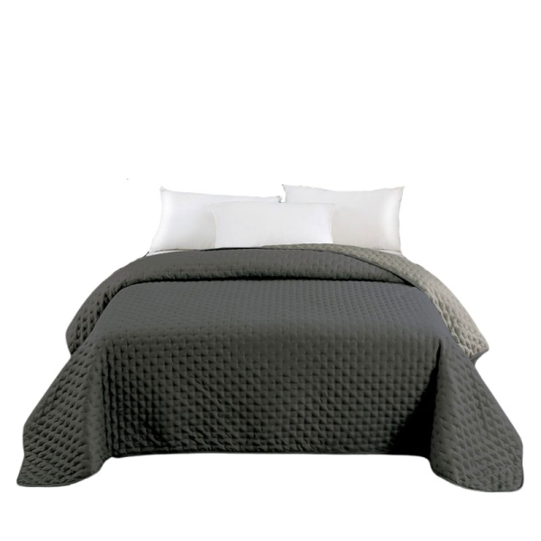 Κουβερλί 2 Όψεων (160x240) Hotel Anthracite/Grey 100% Microfiber