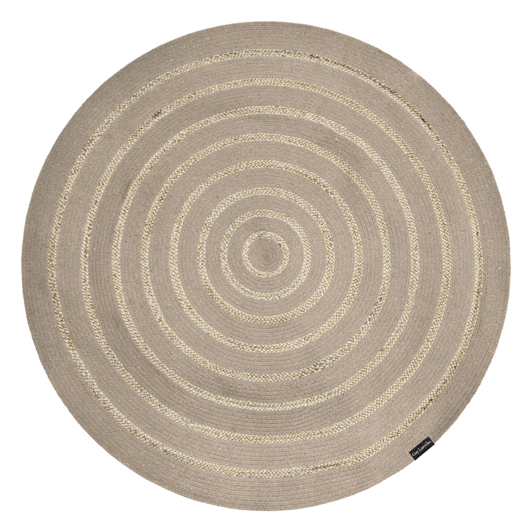 Στρογγυλό Χαλί Καλοκαιρινό (Φ150) Guy Laroche Maya Taupe Home Χαλιά Σαλονιού Spitishop