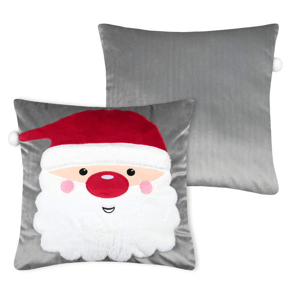 Χριστουγεννιάτικο Μαξιλάρι Βελουτέ (45X45) S-F Edgard Gris C1D337002