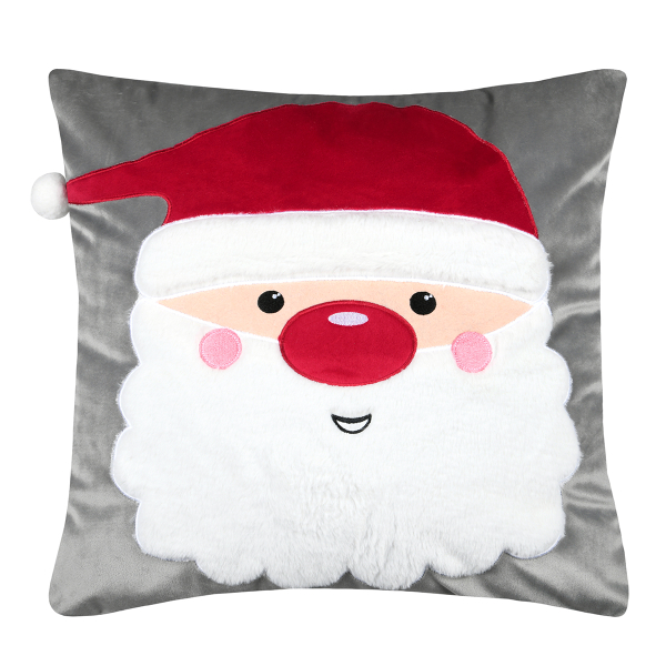 Χριστουγεννιάτικο Μαξιλάρι Βελουτέ (45X45) S-F Edgard Gris C1D337002